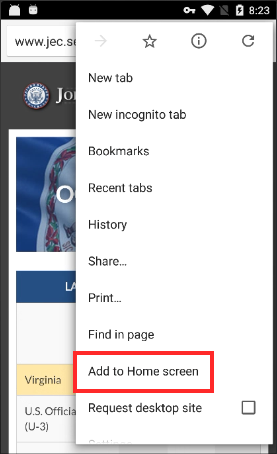 Bookmarking step screengrab