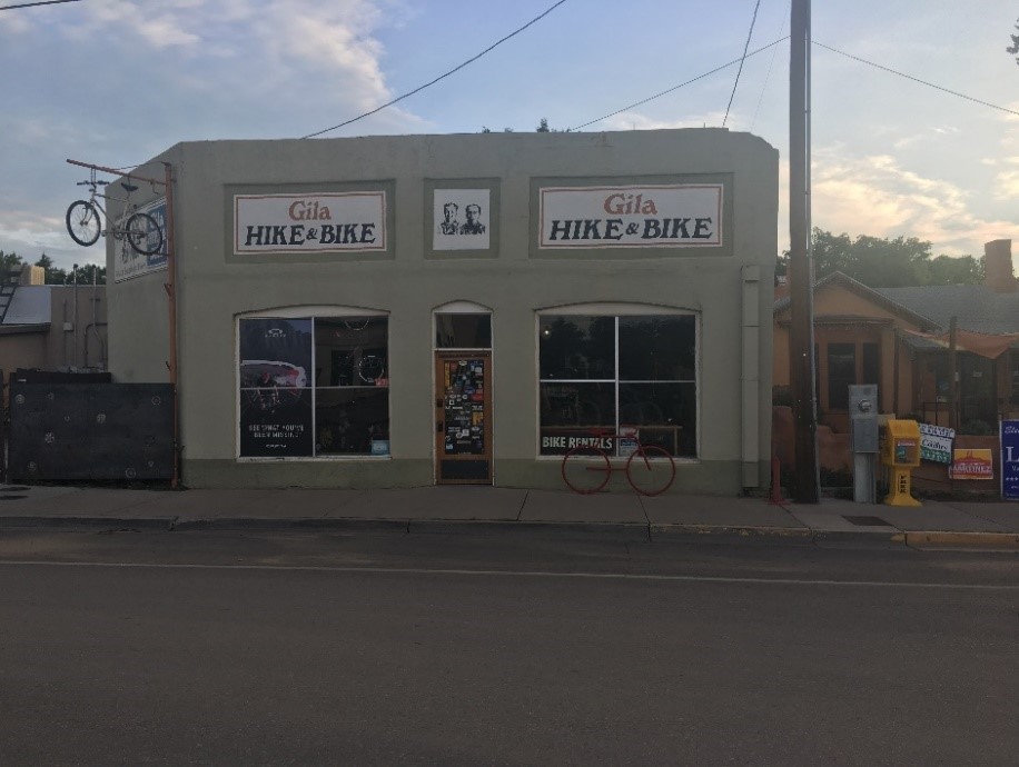 Small business storefront in Silver City, New Mexico